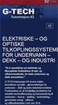 Mobile Screenshot of g-tech.no